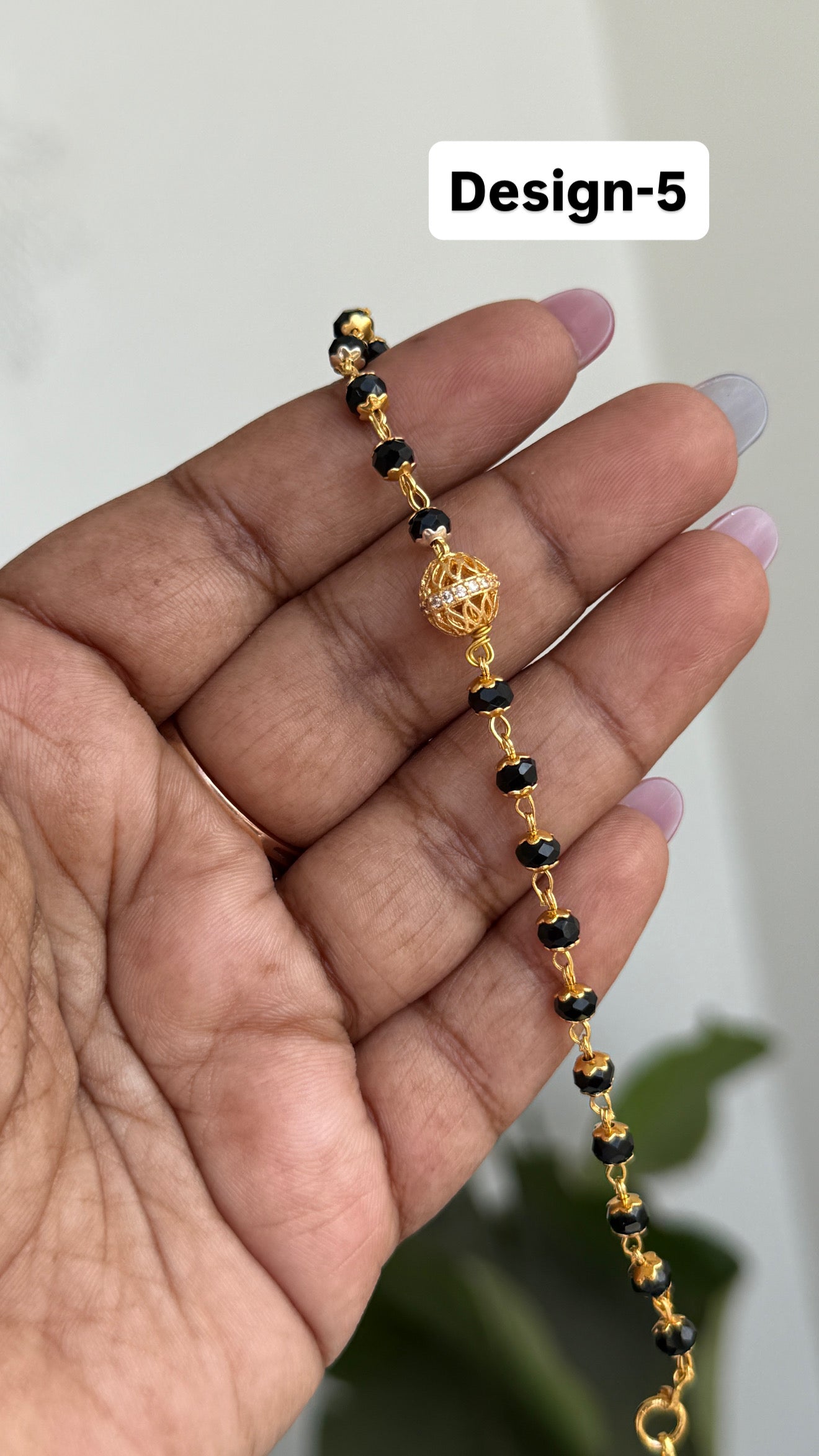 Ph202 Panchaloham blackbeads bracelet