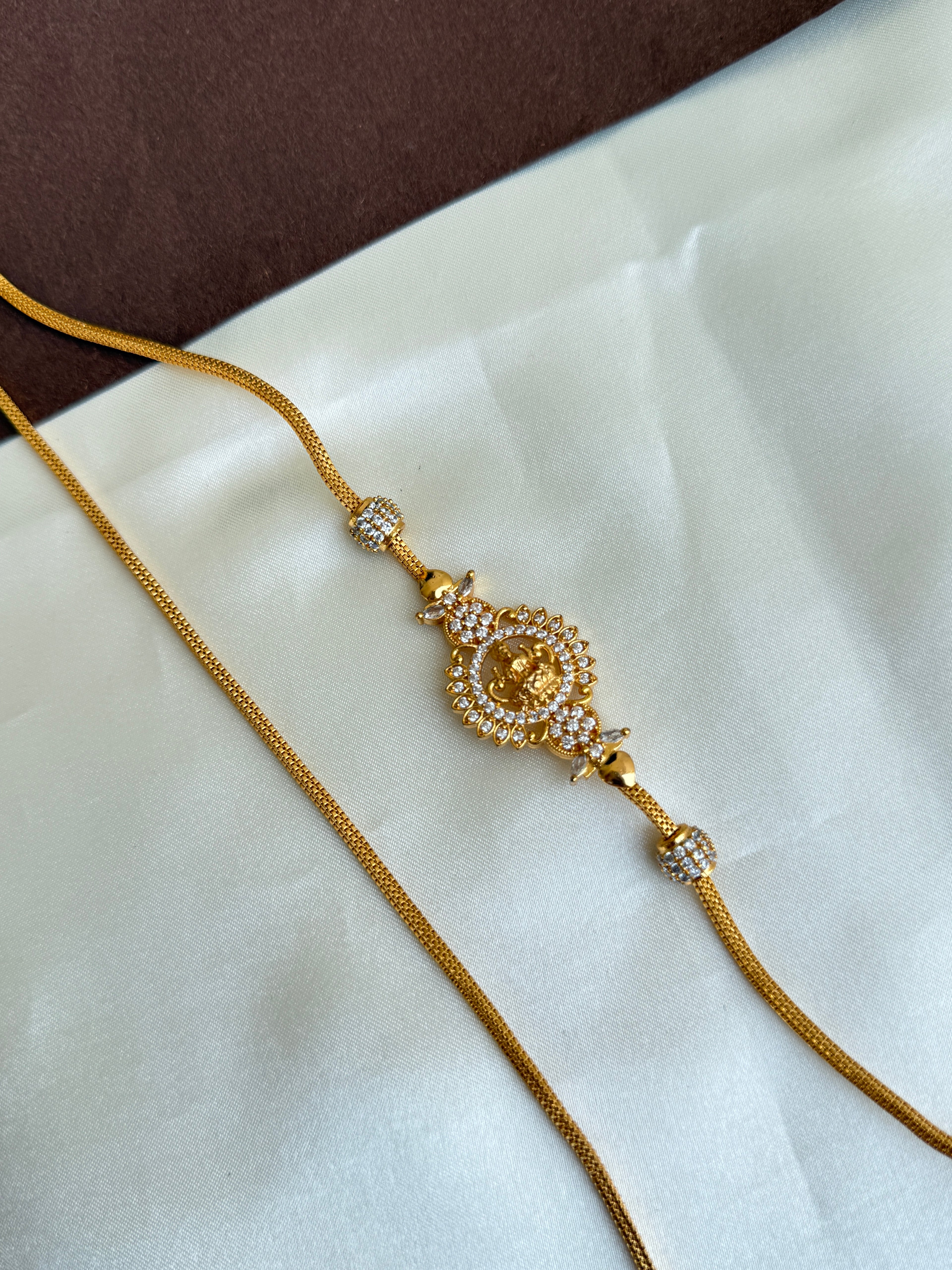 Tc013 thalichain with laxmidevi pendent