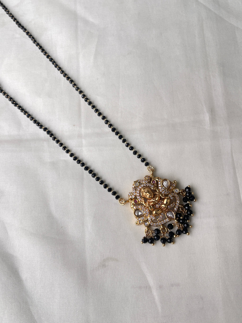 Lakshmi Devi short blackbeads