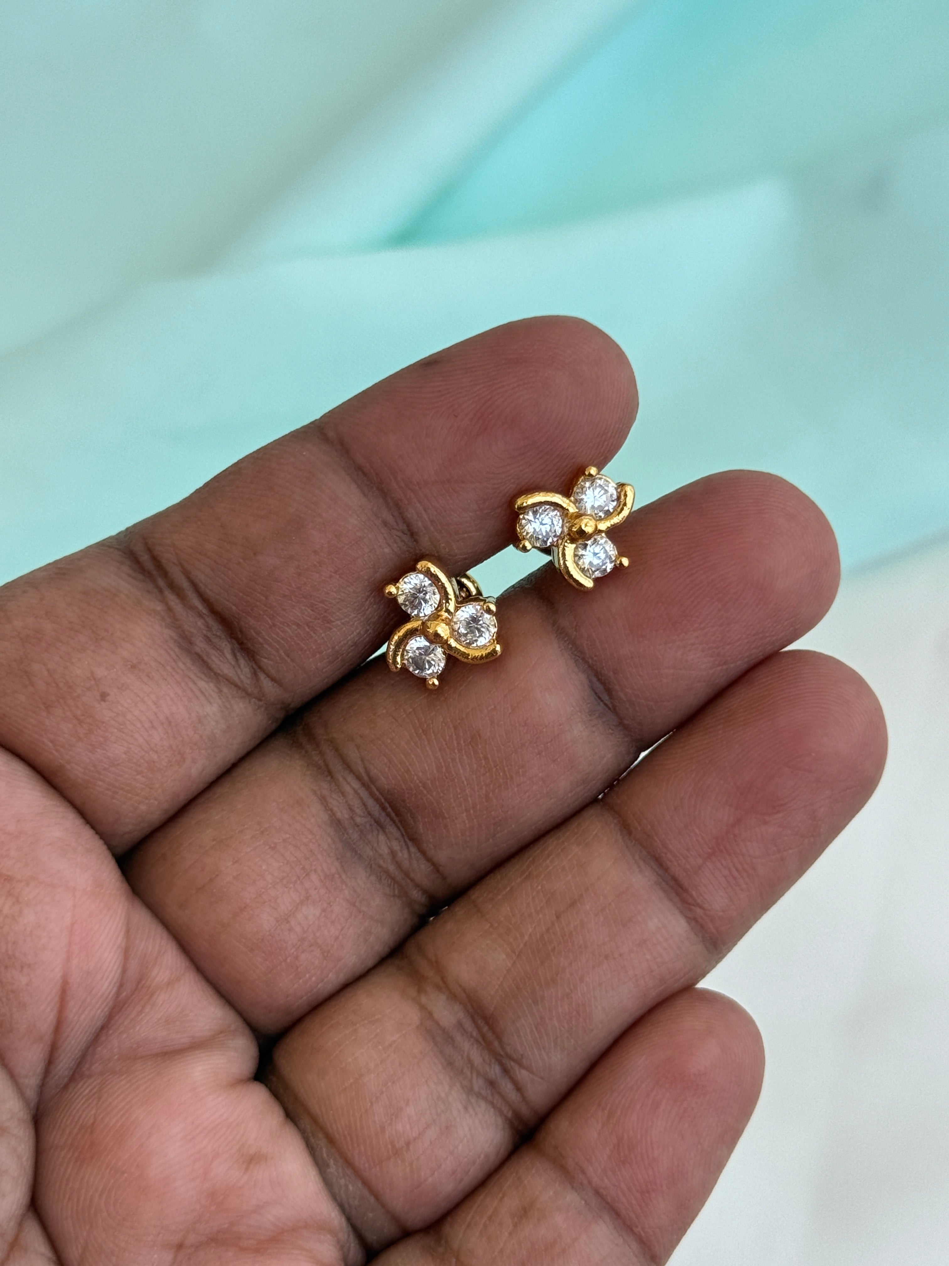 Ph171 panchaloham 3 stone studs
