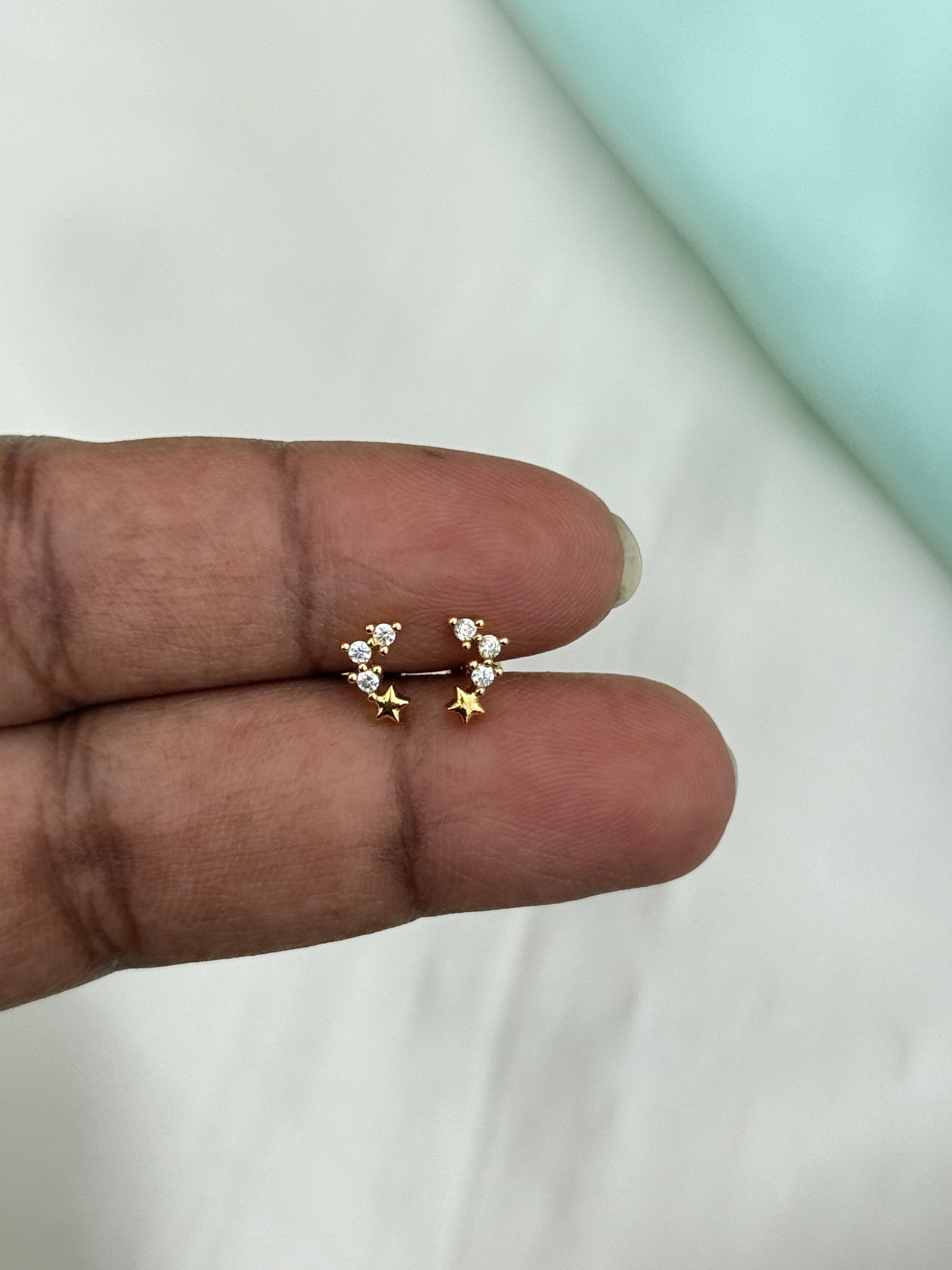 St169 3stone star back ball second tops