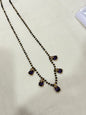 Bb008 single line 5stones blackbeads