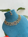 NS430 navaratan multi neckset with earrings