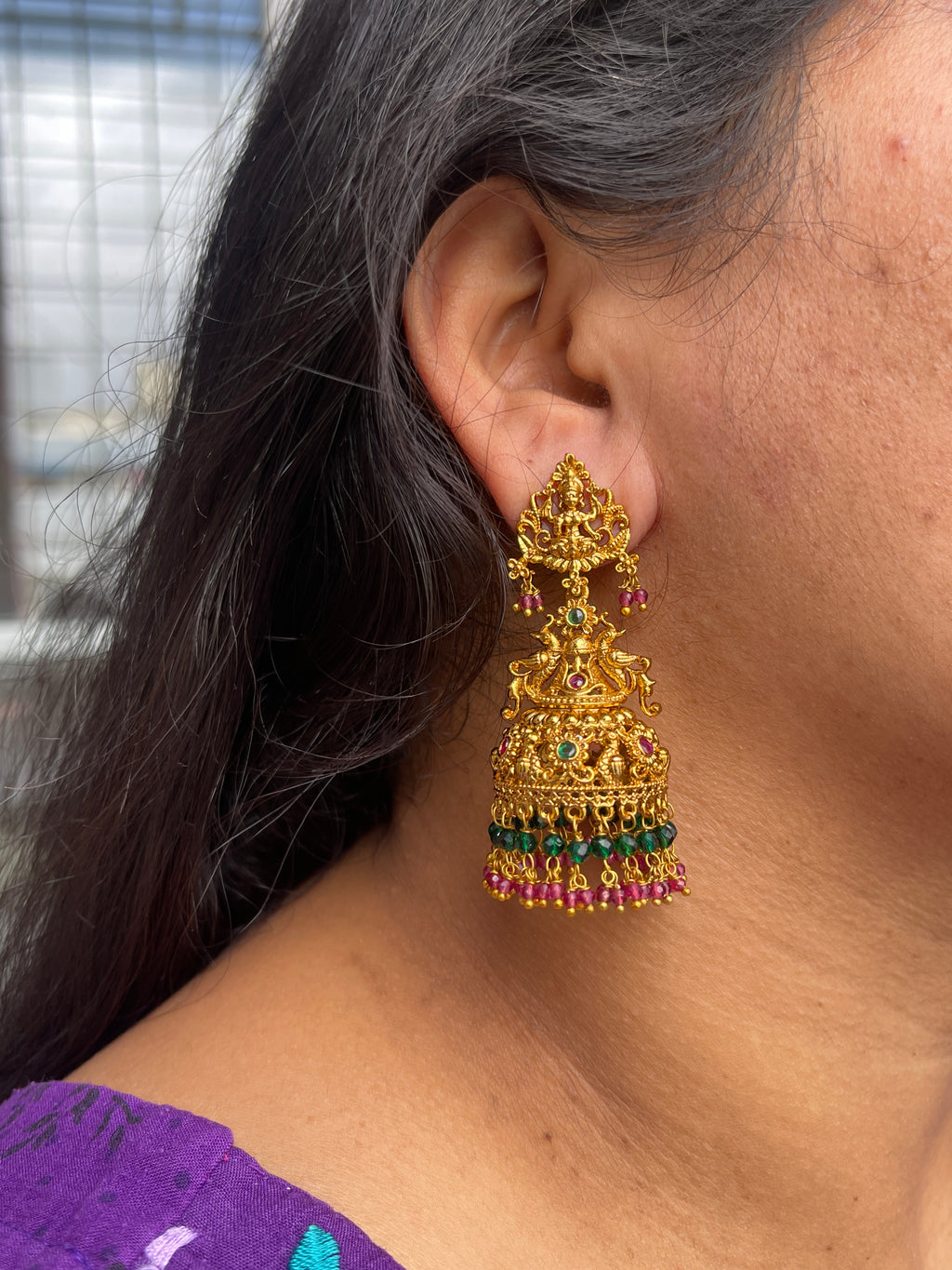 Matt butta multi earrings