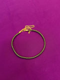 Hs052 black and gold Hasli Neckset