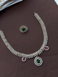 Ns591 cz stone multi short neckset