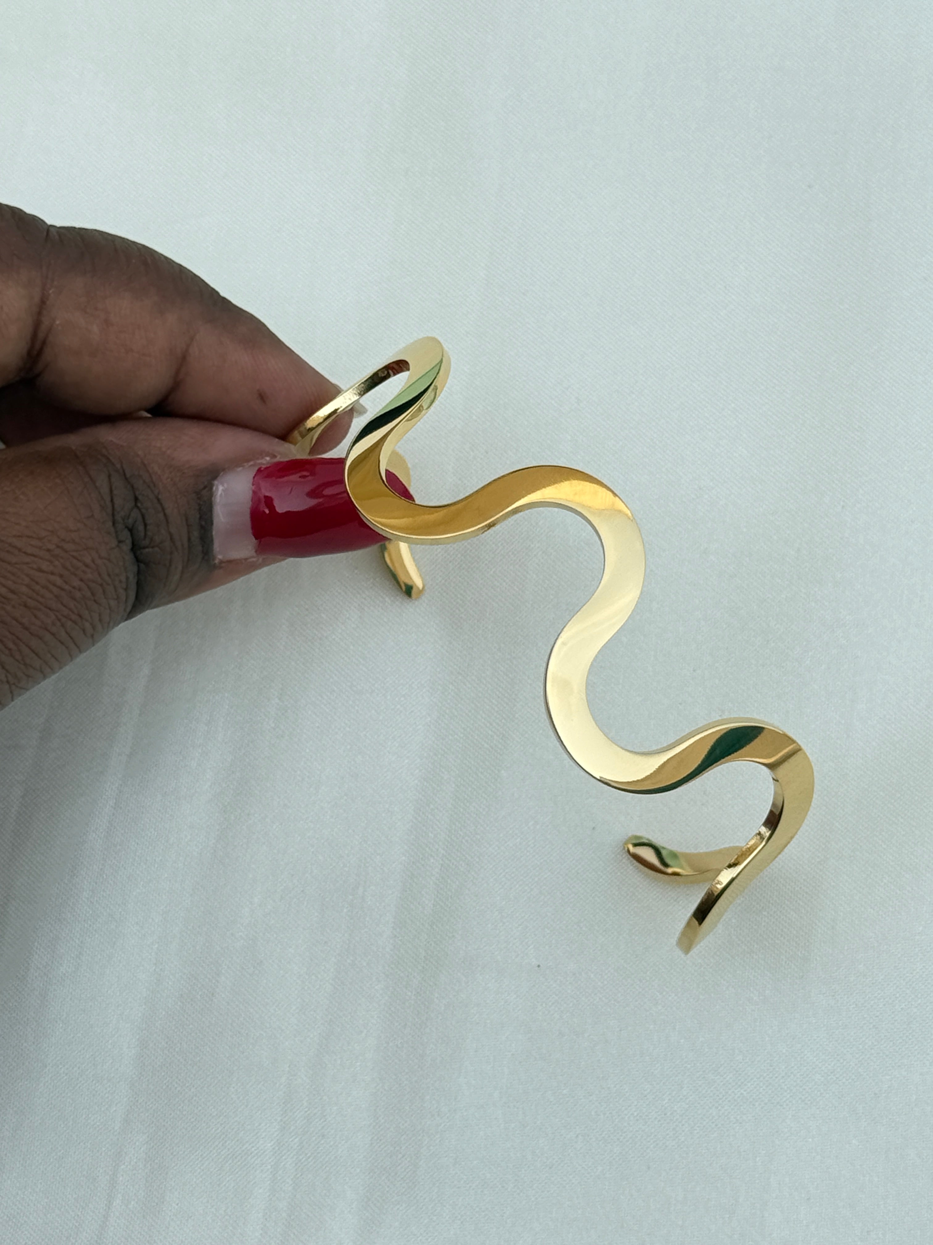 Ab544 anti tarnish open kada bracelet (2.4) to (2.6) size