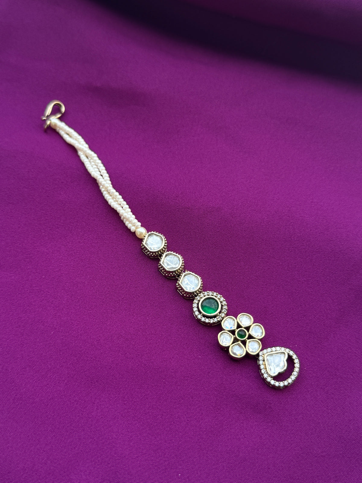 Mossinaite flower 3 layers pearls tikka tk800