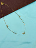 DC094 anti tarnish infinity and stones 18inches Daily Wear adjustable chain
