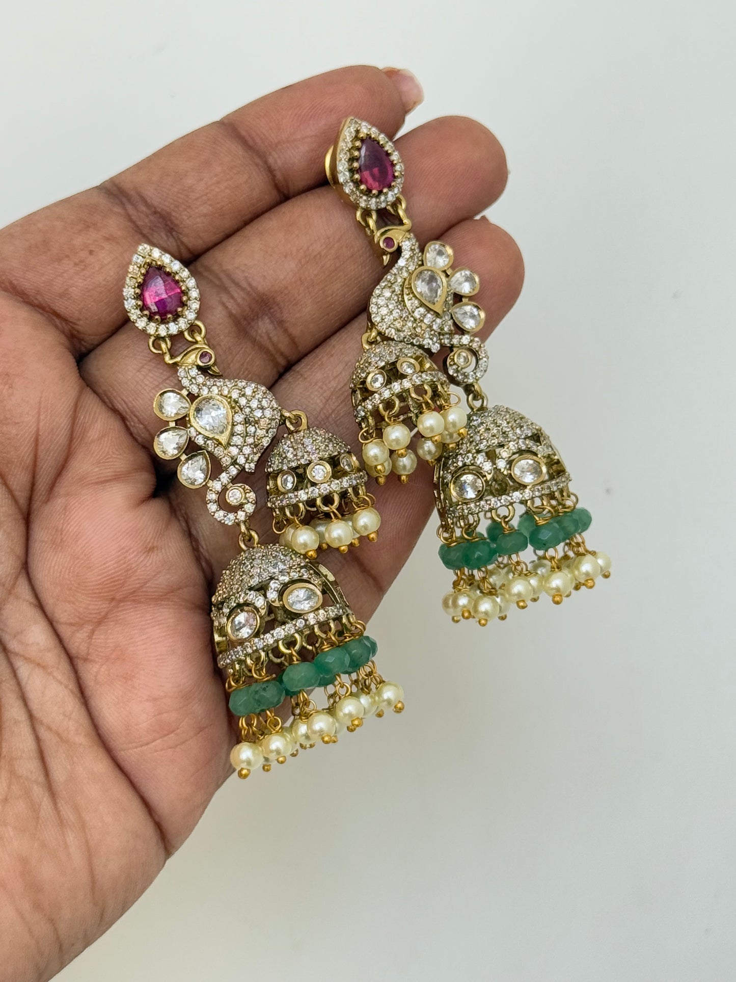 Er5061 Victorian double butta Earrings