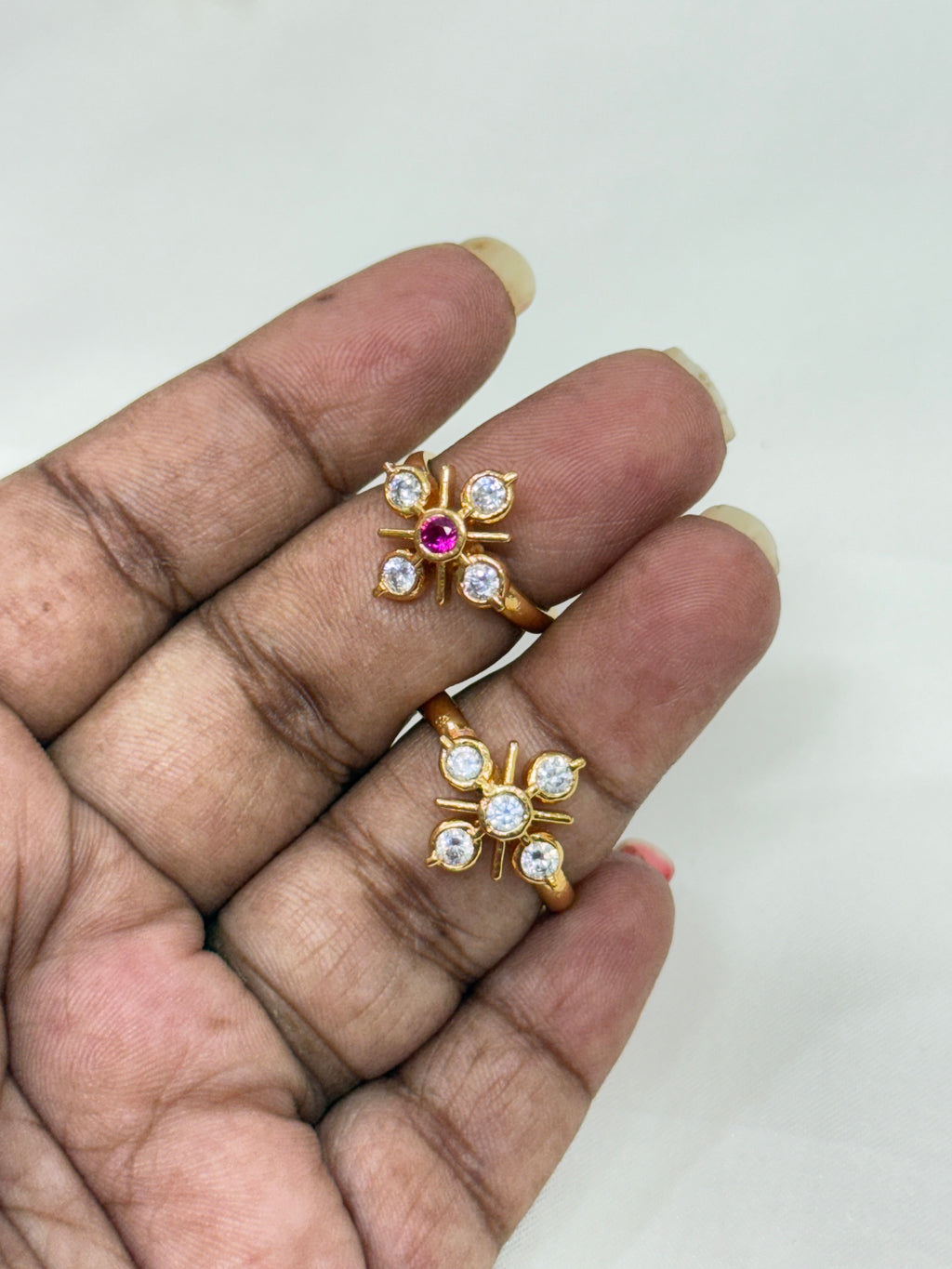 Rg017 panchaloham adjustable finger ring