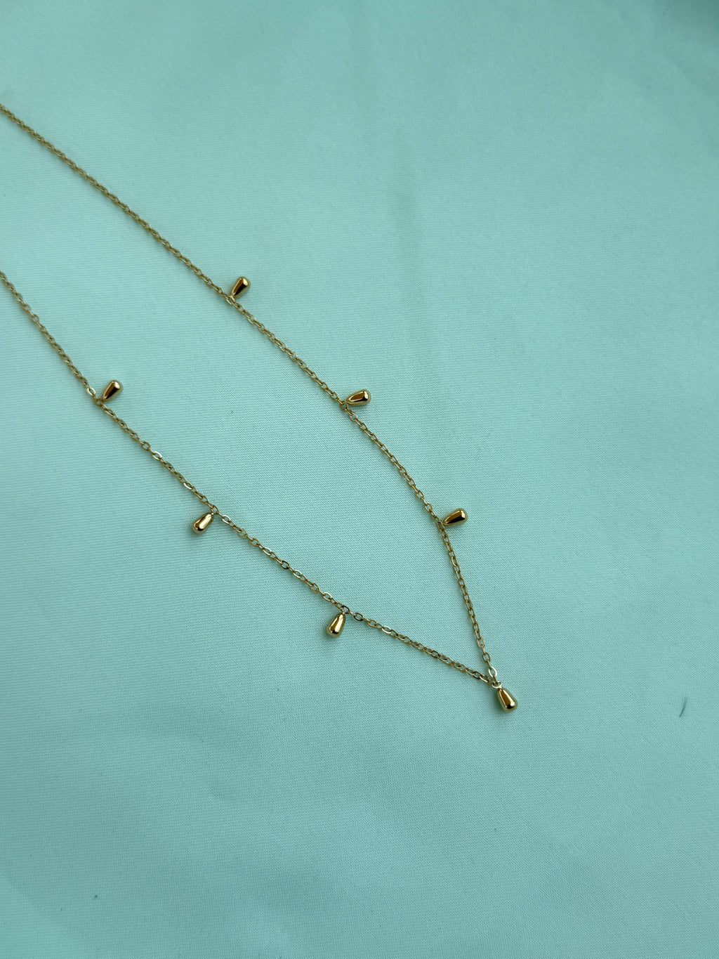 Dc072 anti tarnish small drops 18inches adjustable daily wear chains