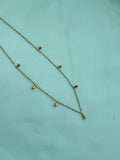 DC072 anti tarnish small drops 18inches adjustable Daily Wear chains