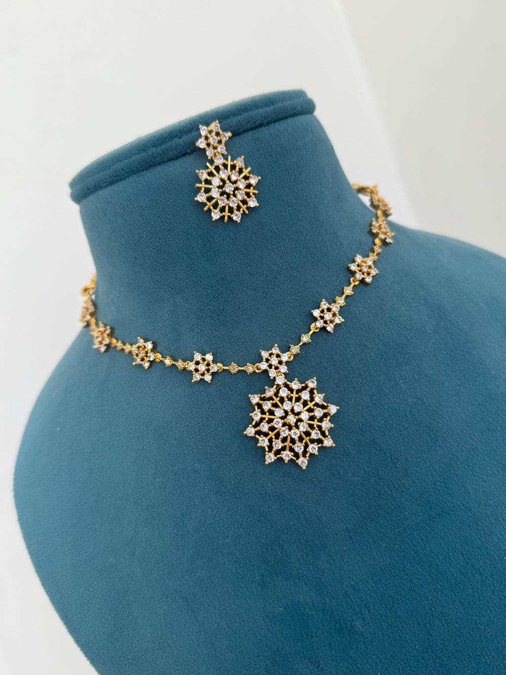 Ns0011 white stone Neckset