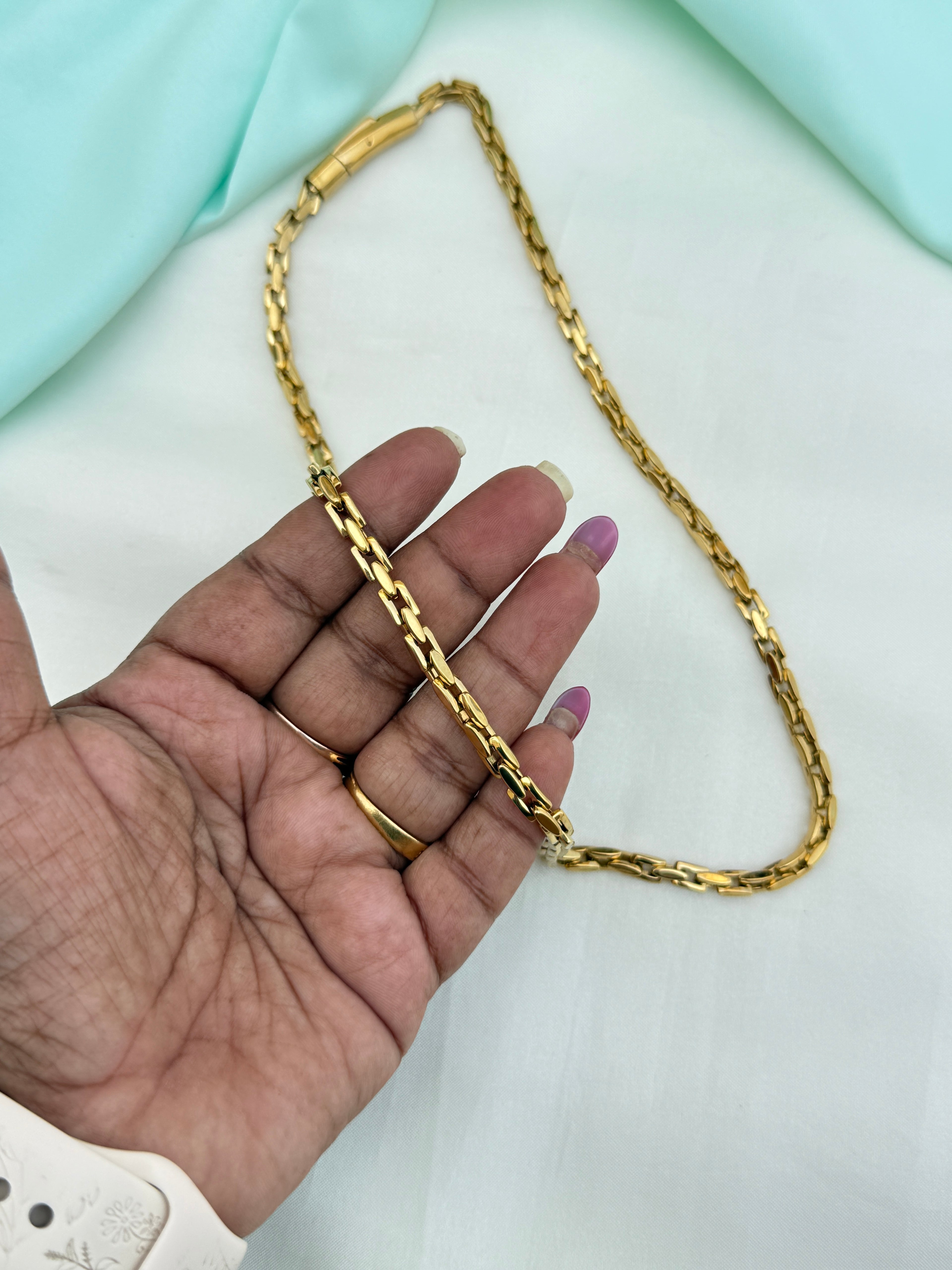 Dc036 anti tarnish 21 inches mens daily wear  chains
