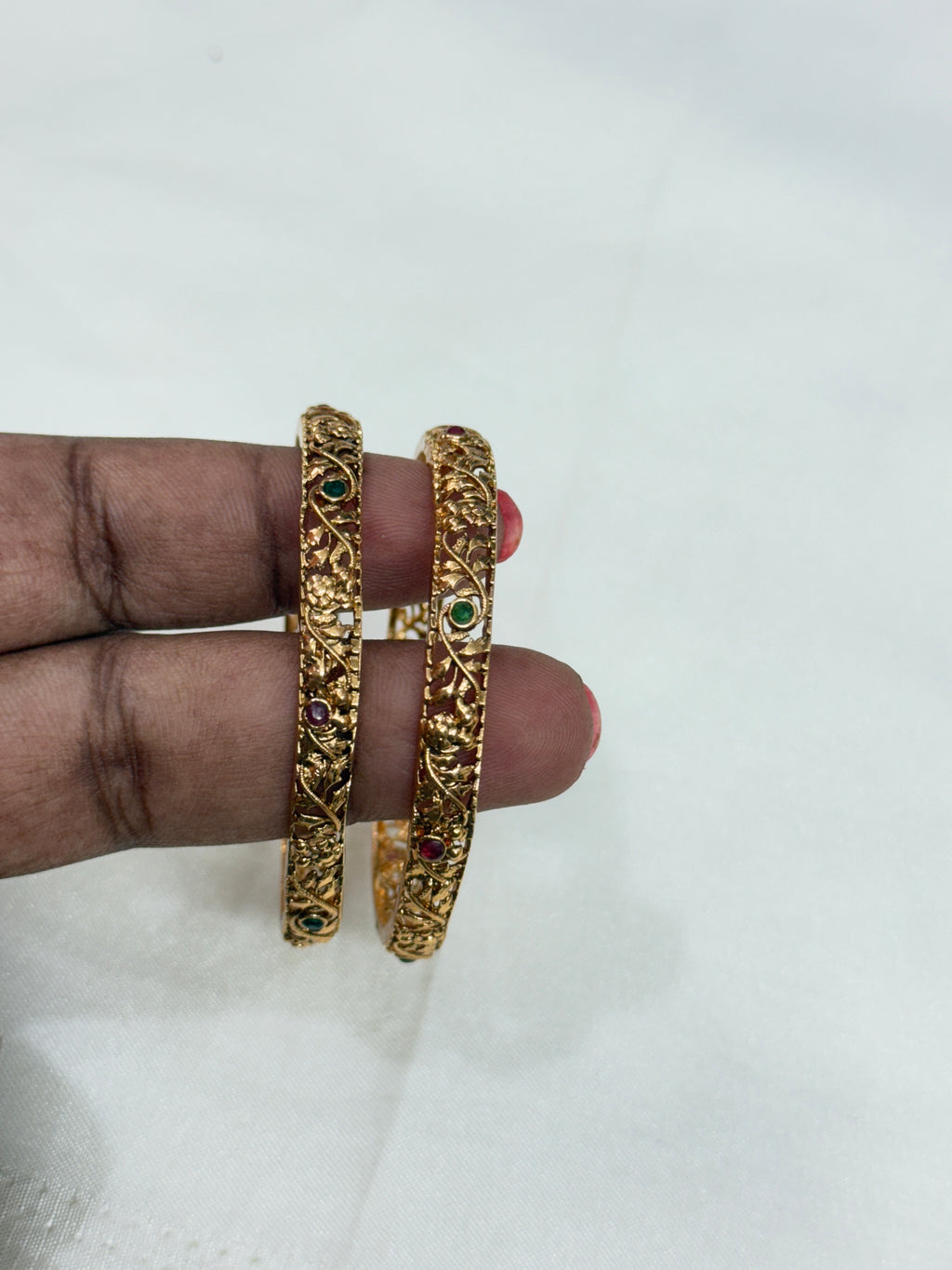 Kd010  kids micro gold bangles