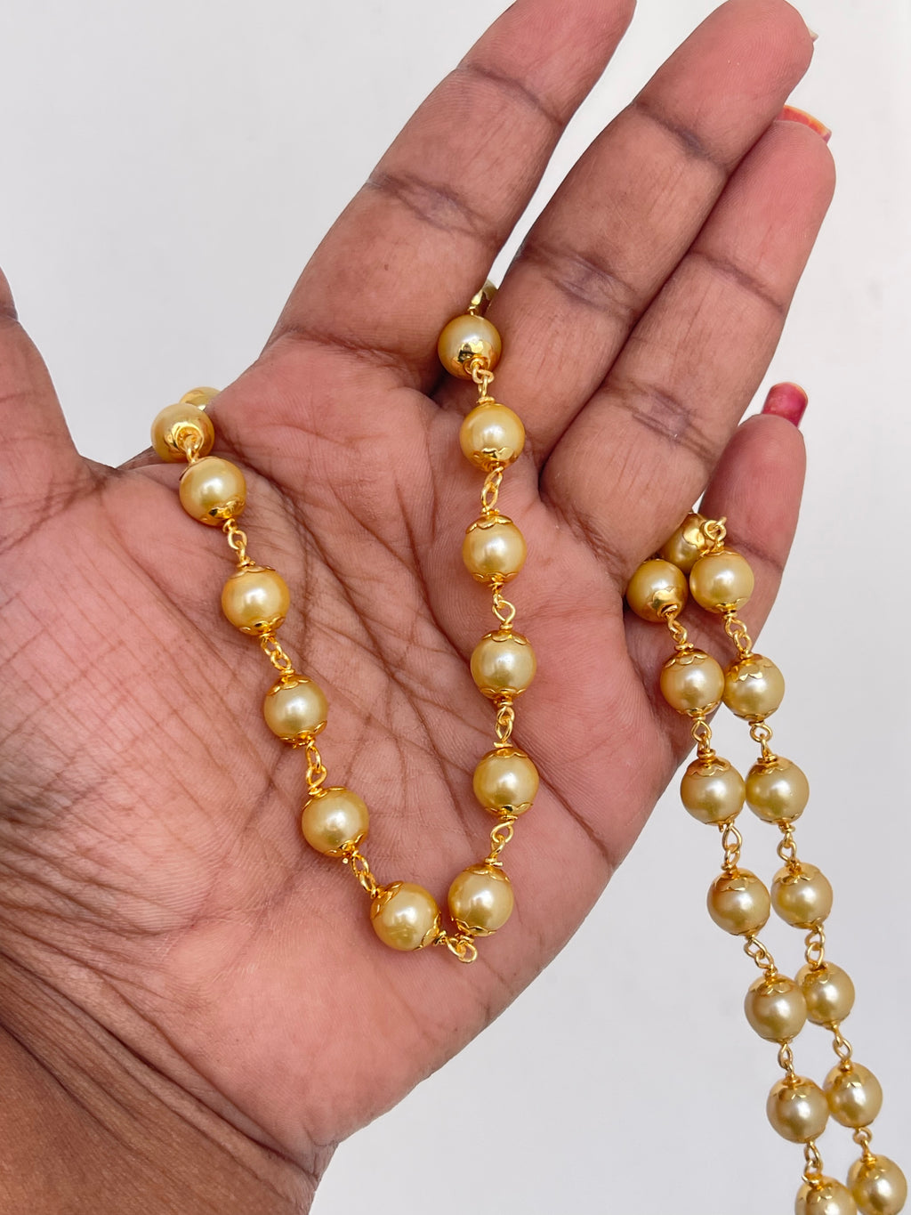 Single line pearl chain