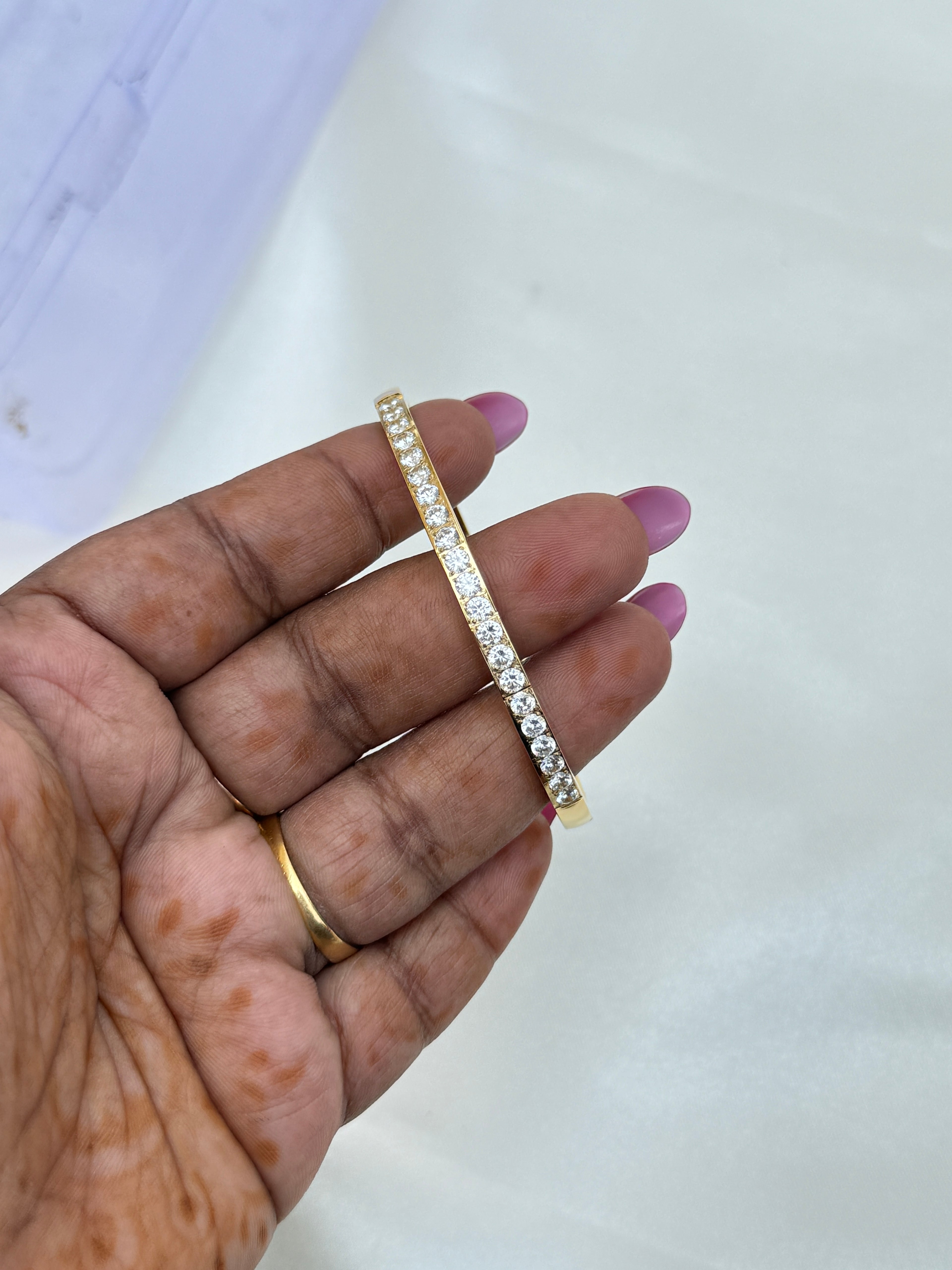 Ab062 anti tarnish openable stone bracelet