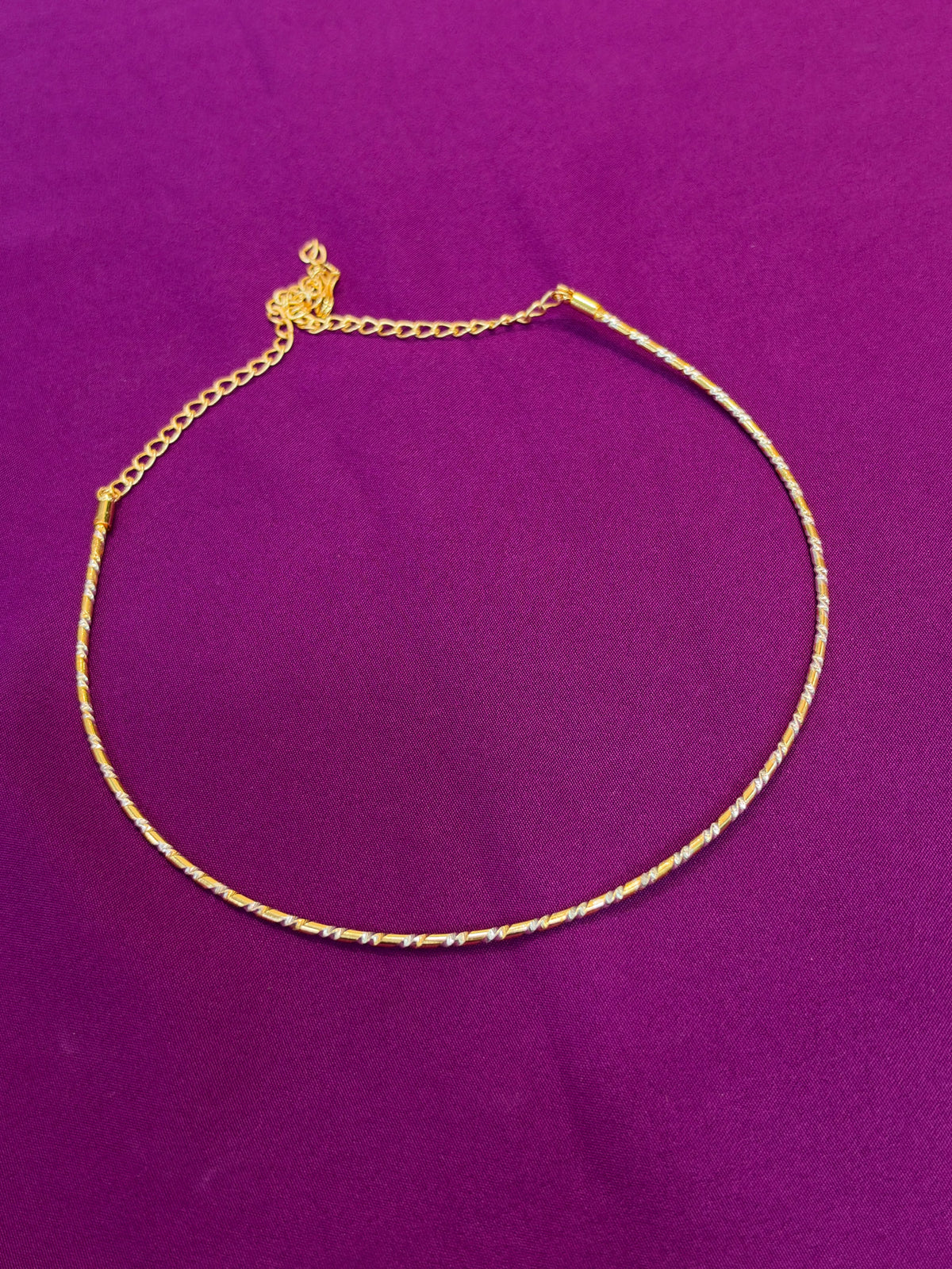 Hs050 single gold and silver Hasli Neckset