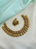 Lakshmi Devi kasu neckset with butta earrings ns901