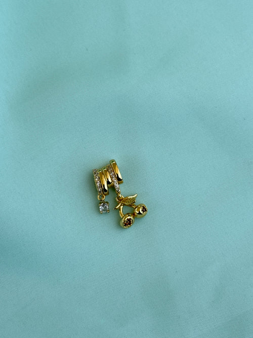Al022 anti tarnish gold cherries charm (pendent)