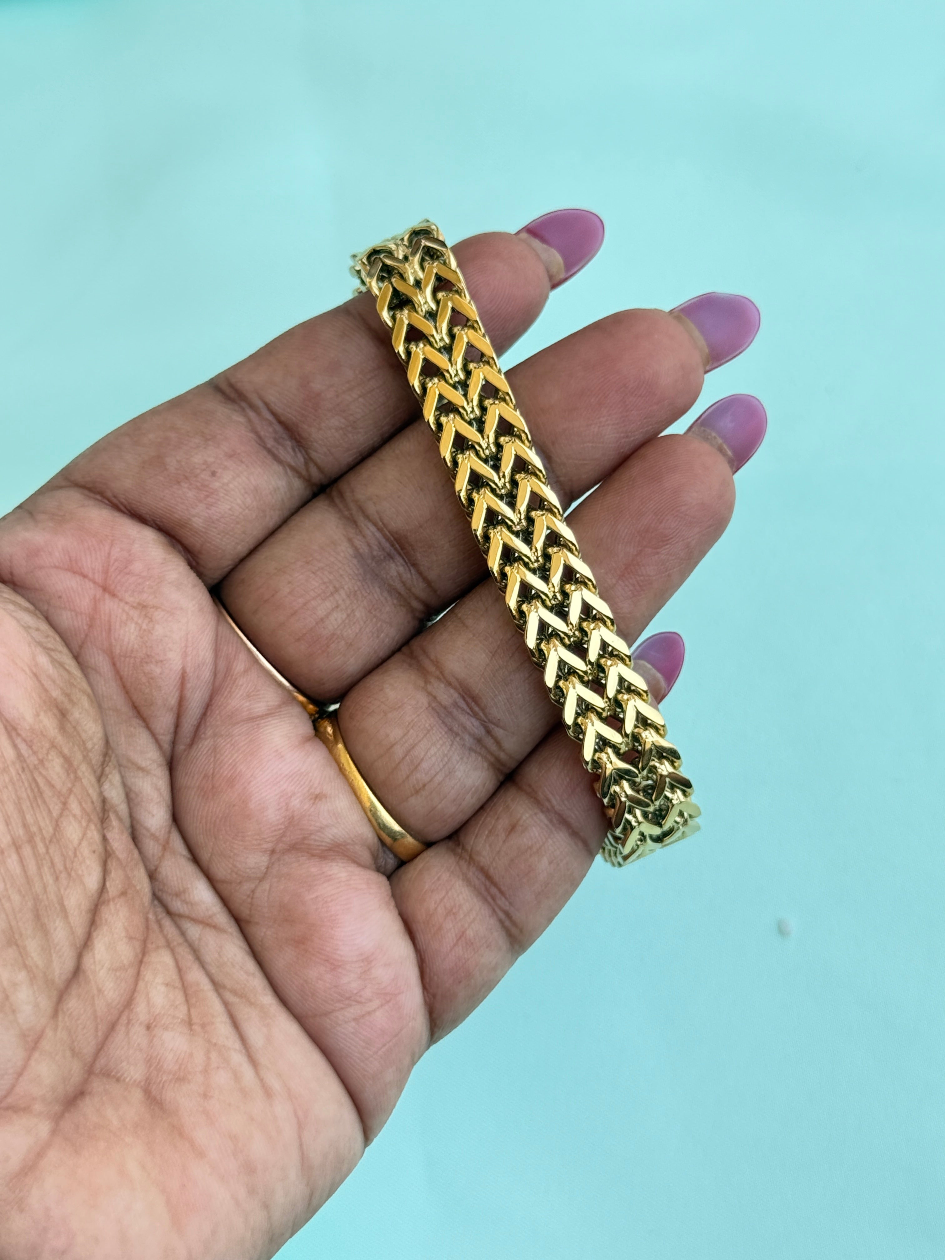 Mn018 mens adjustable anti tarnish bracelet