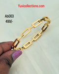 AB003 10 rectangle anti-tarnish bracelets