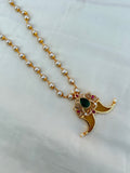 PG004 multi puligoru pendant with pearl chain