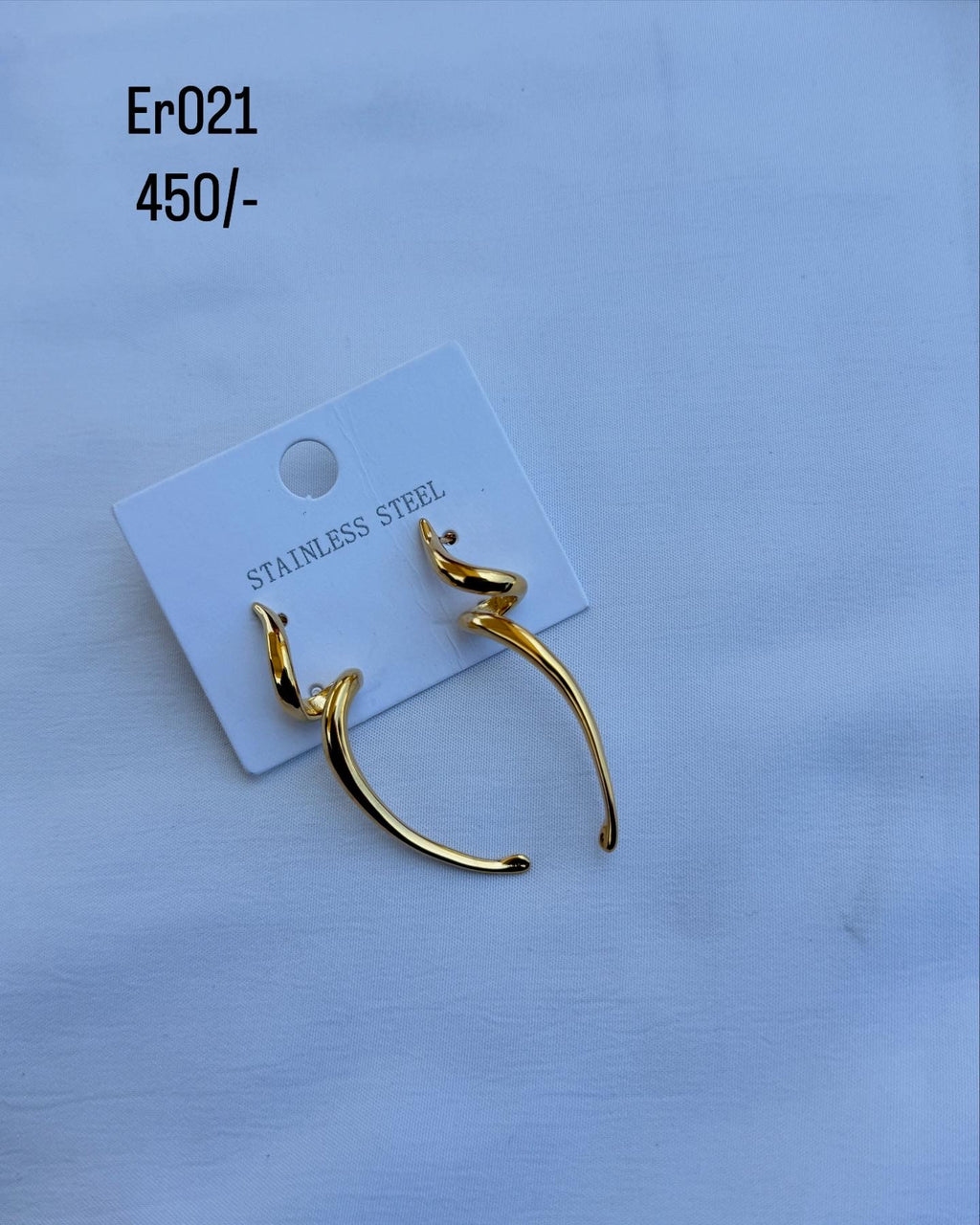 Er021 spiral western Anti tarnish Earrings