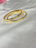 Sb136 plain gold daily wear bangles