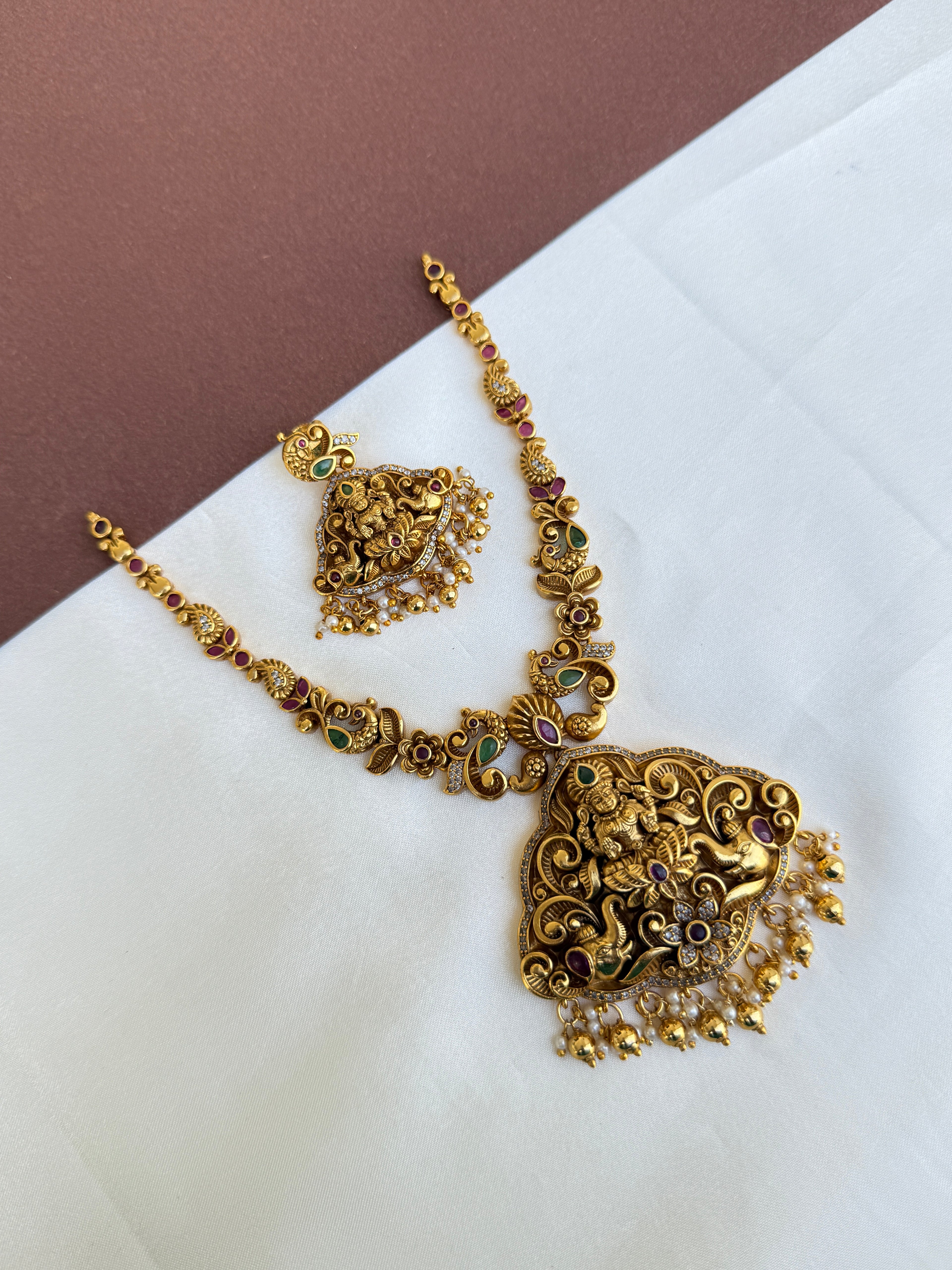 Ns391 nakshi lakshmi Devi neckset