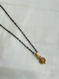 BB015 single line Lakshmi Devi short Black Beads