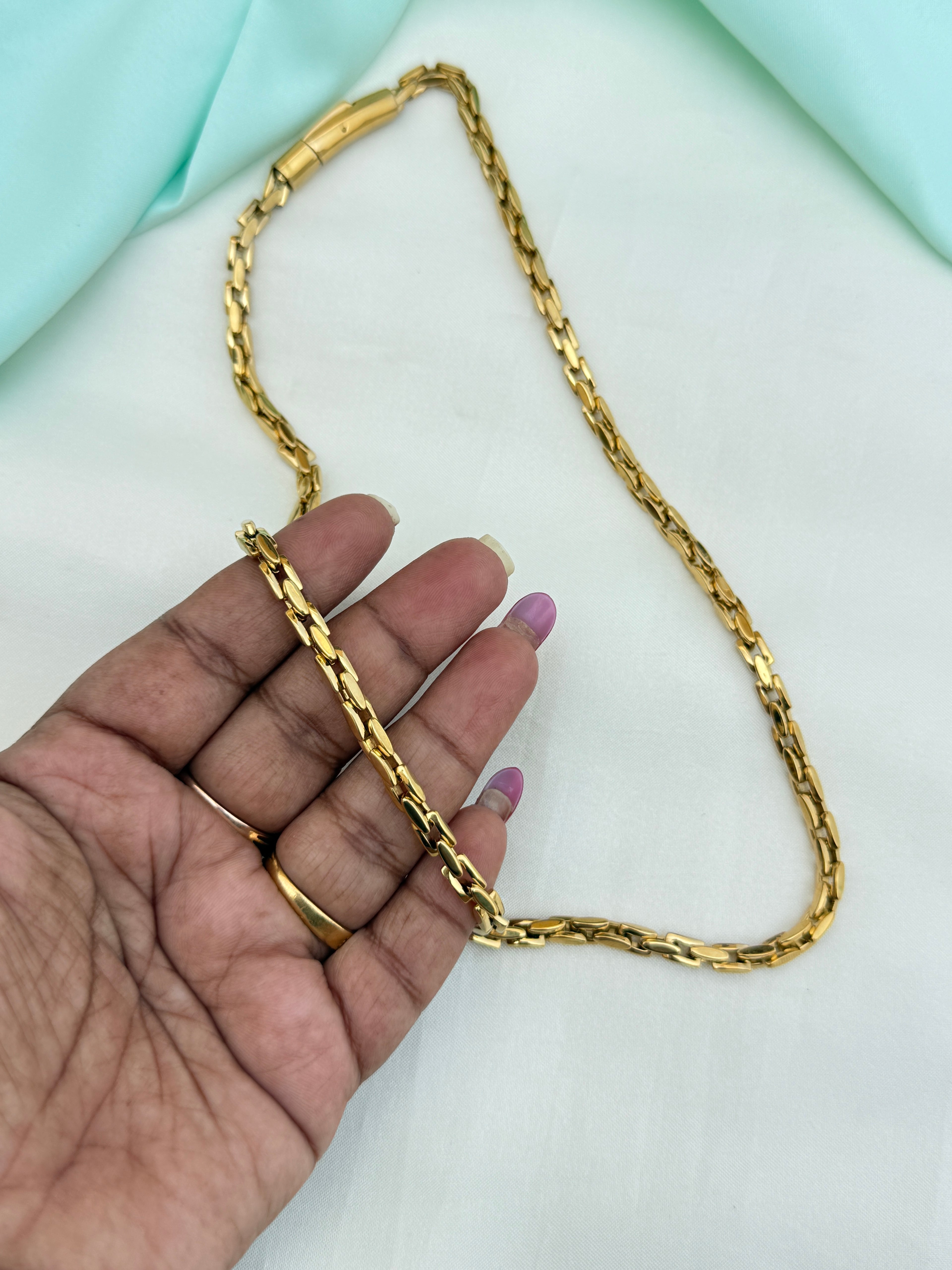 Dc036 anti tarnish 21 inches mens daily wear  chains