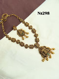Ns298 budget friendly Lakshmi Devi neckset suits for kids and adults