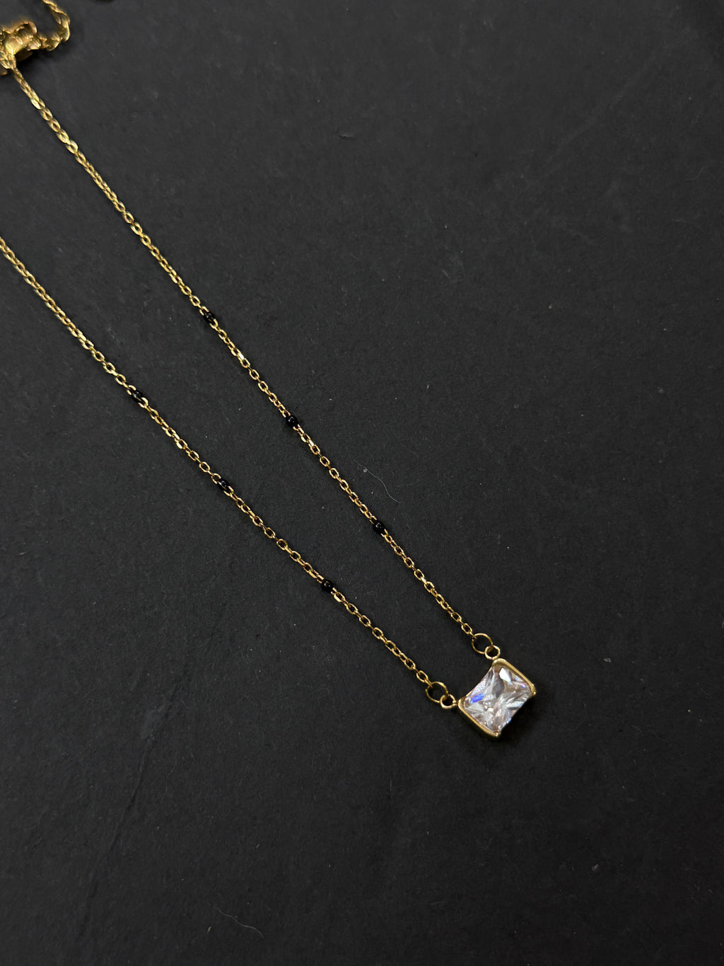 Bb036 Anti tarnish square blackbeads