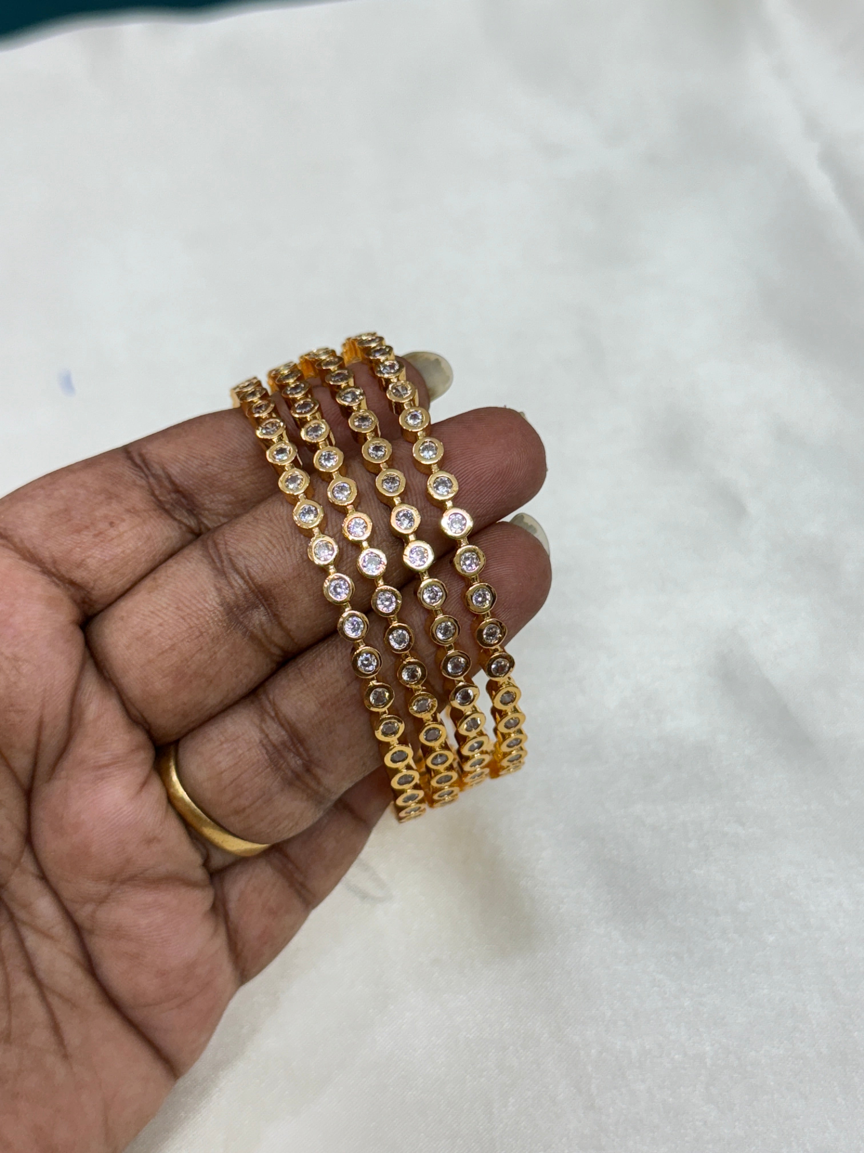 Sb116 diamond replica bangles