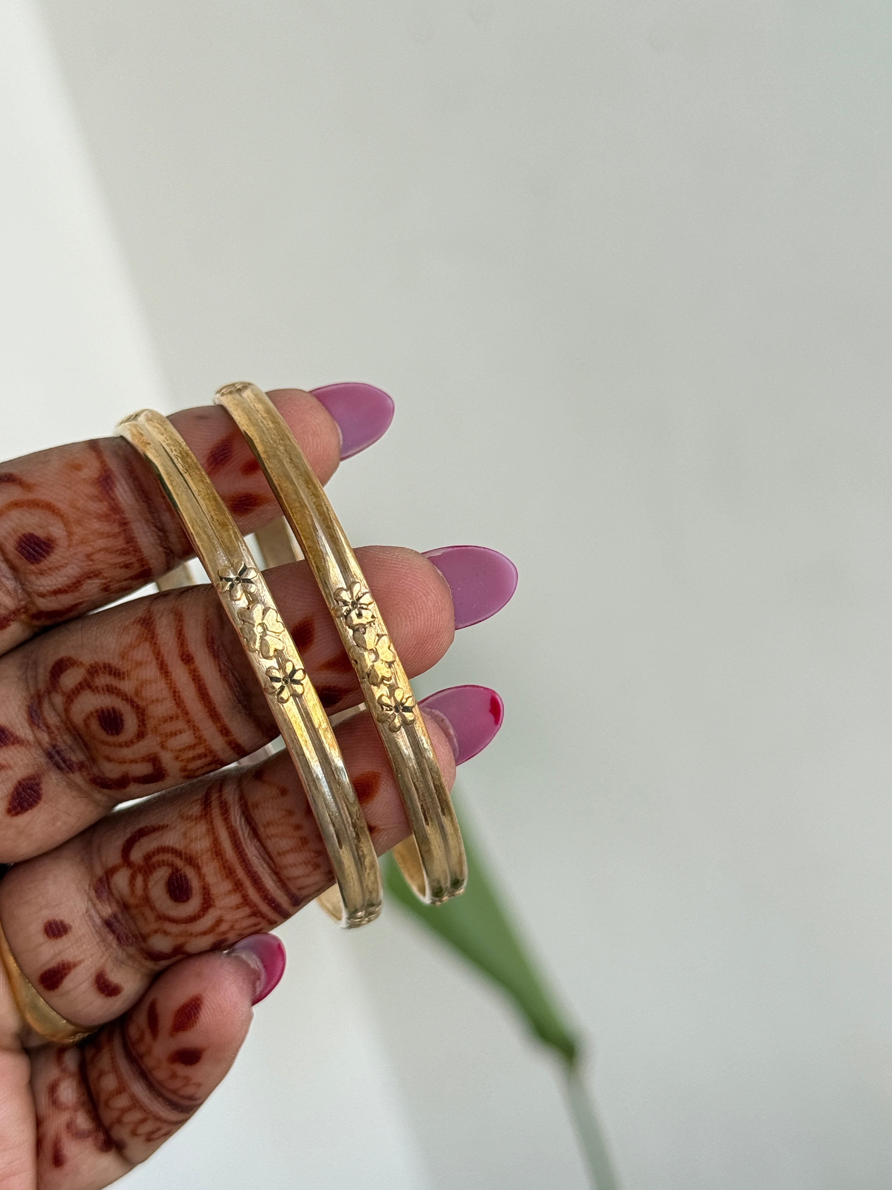 Ph342 panchaloham flower bangles