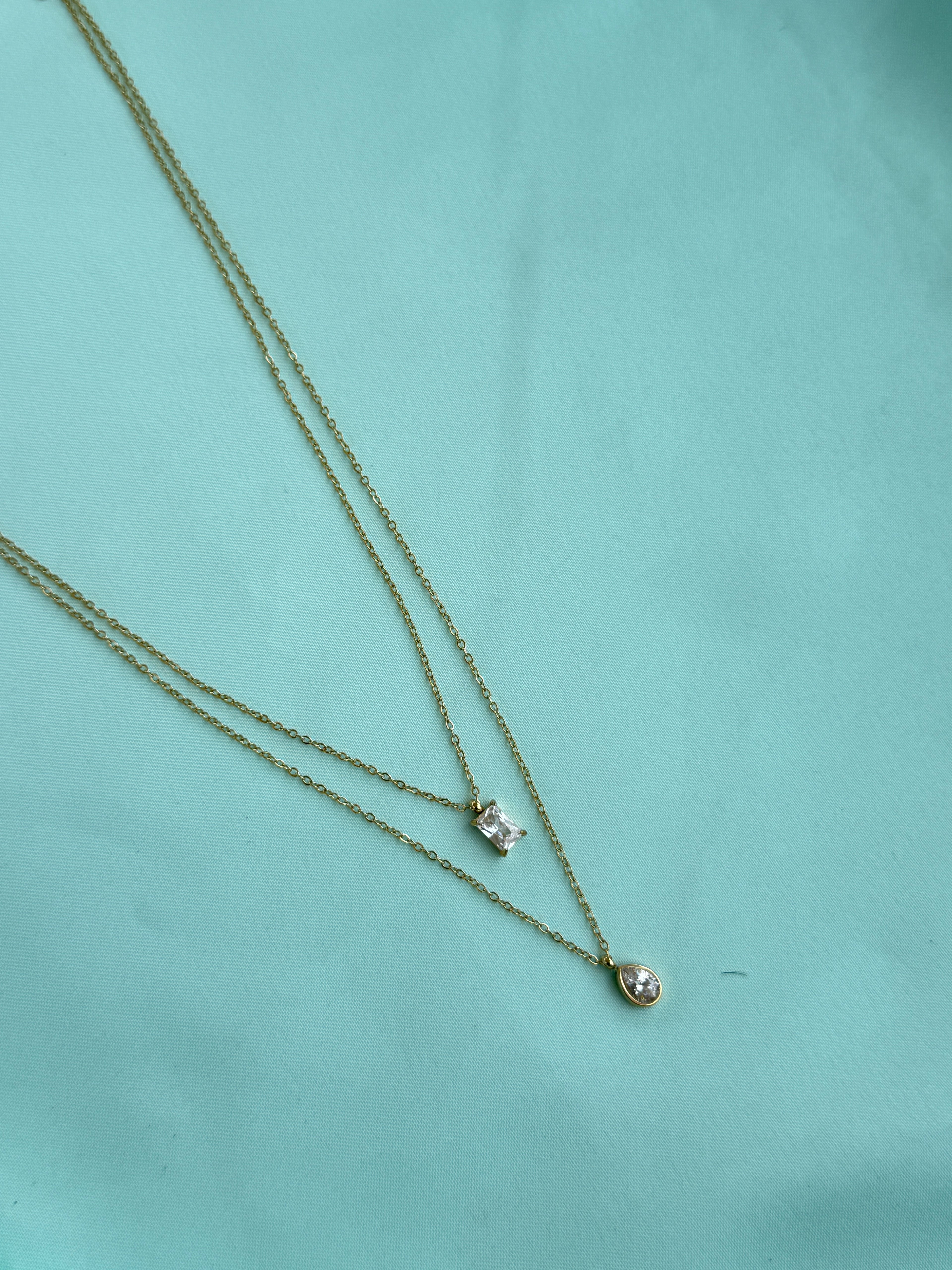 Dc104 anti tarnish 2 layer's 18inches adjustable daily wear chains