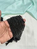 BB151 Crystal black beads each line 250rupees