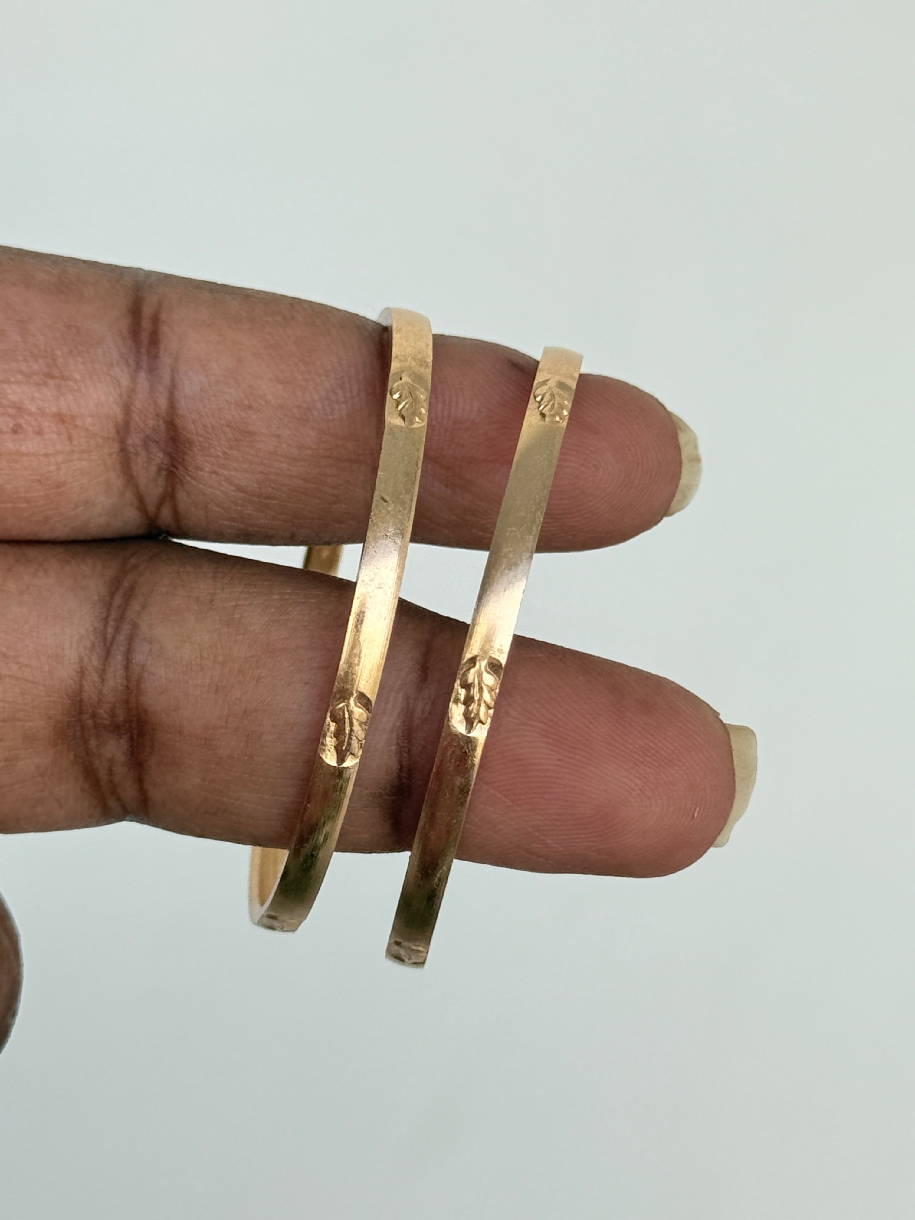 Kd024 panchaloham leaf kids bangles