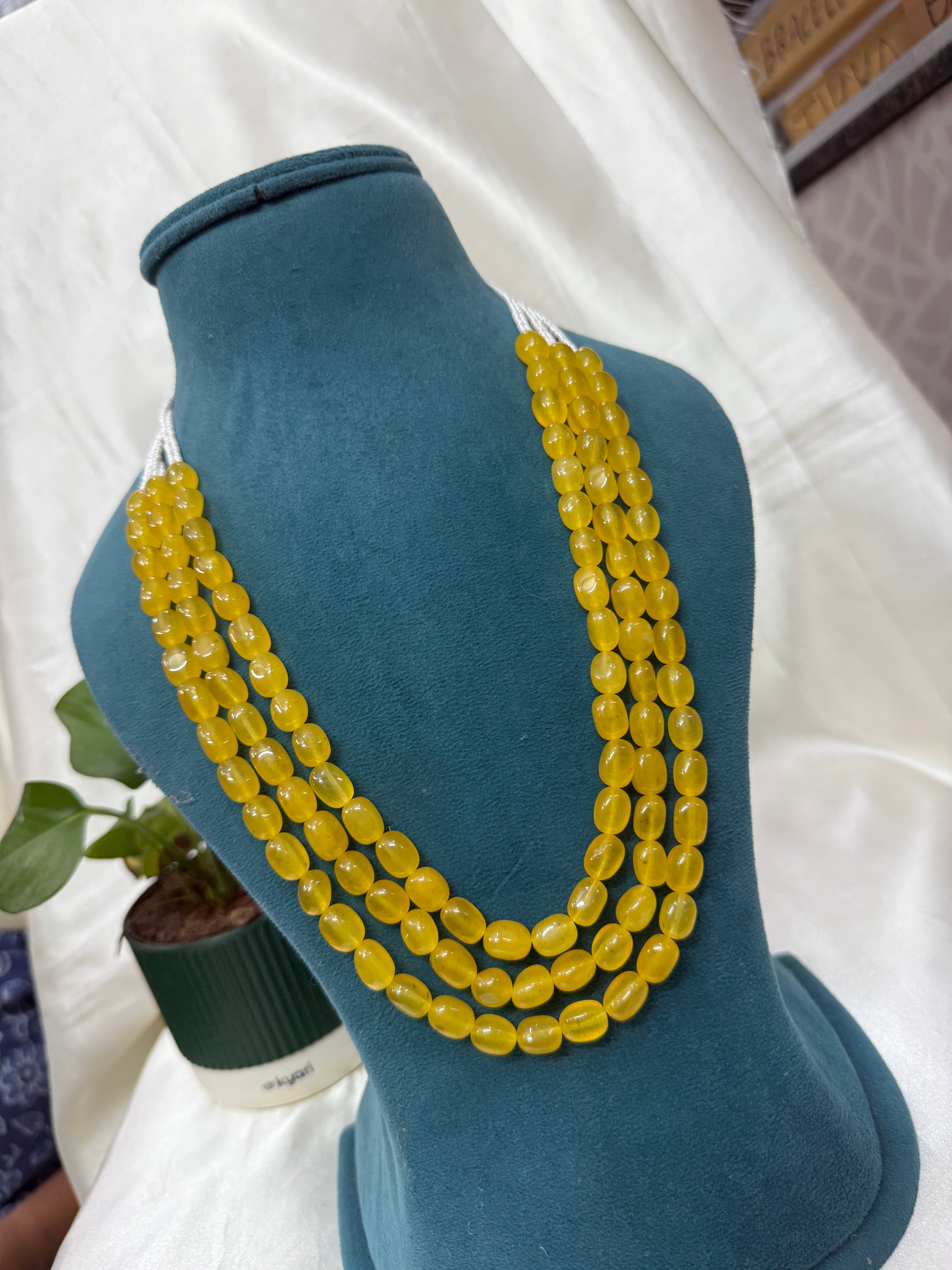 Bb111 3 lines beads chain