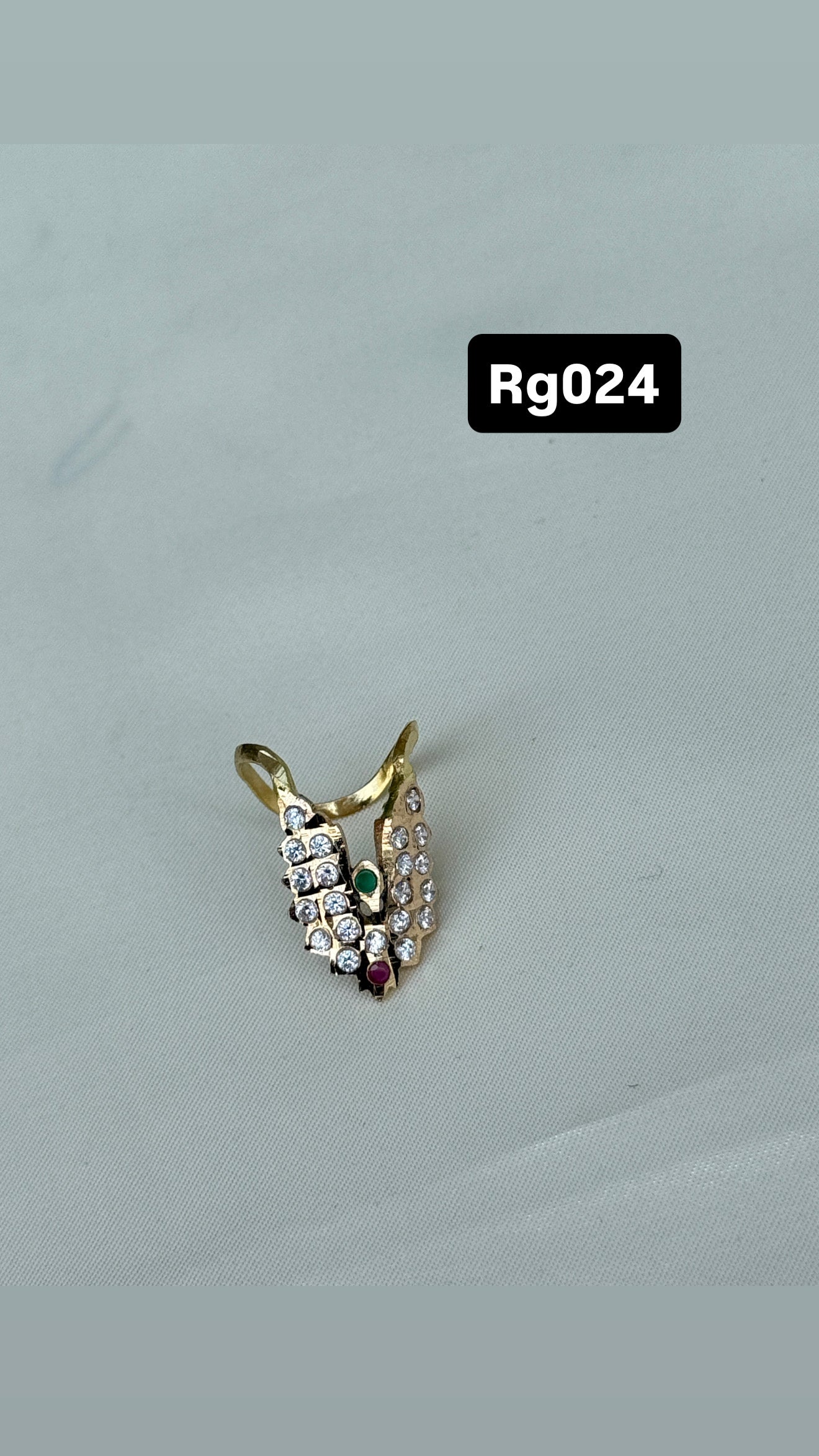 V shape panchaloham adjustable finger rings