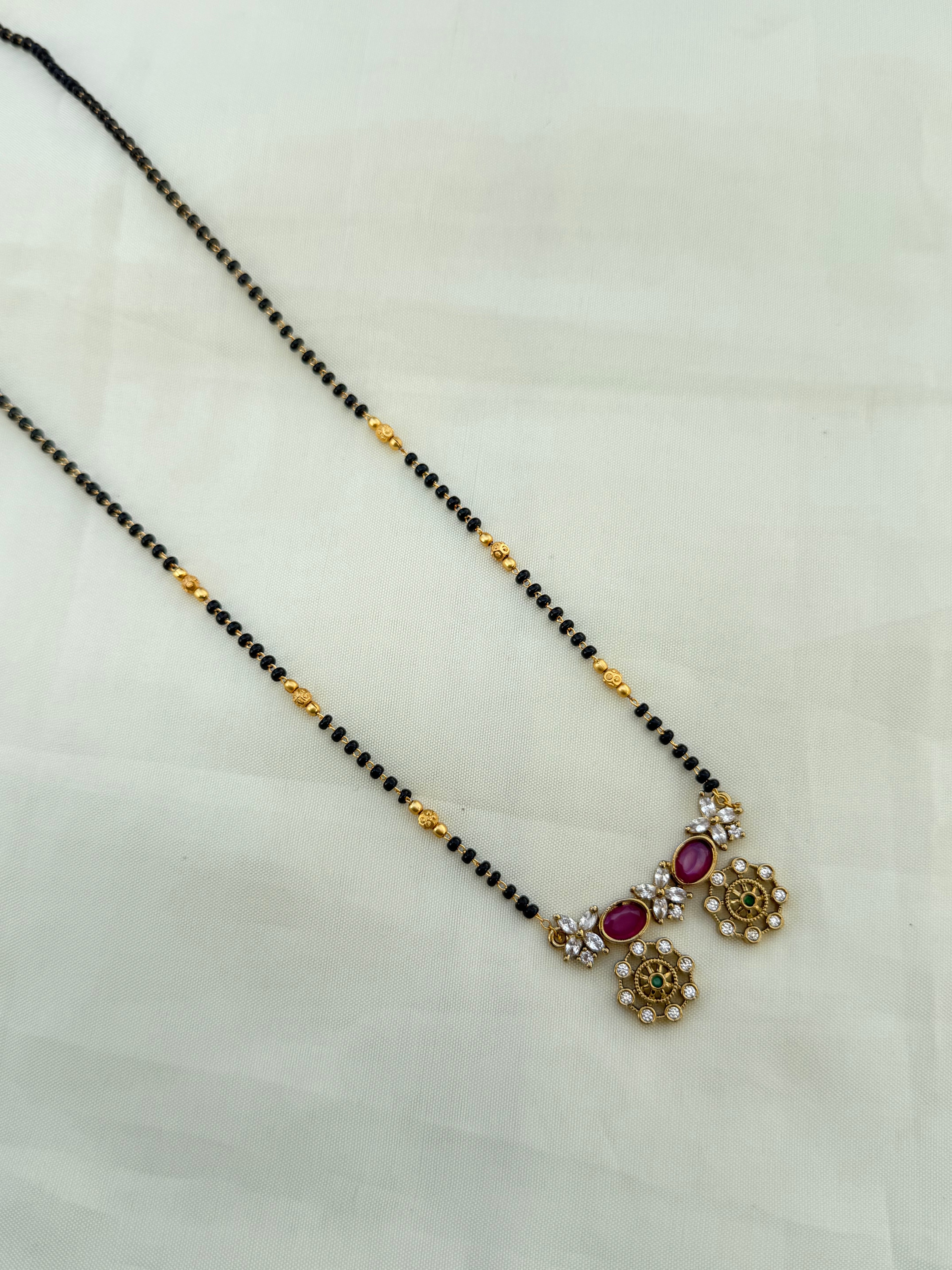 Bb5081 18 inches single line Blackbeads