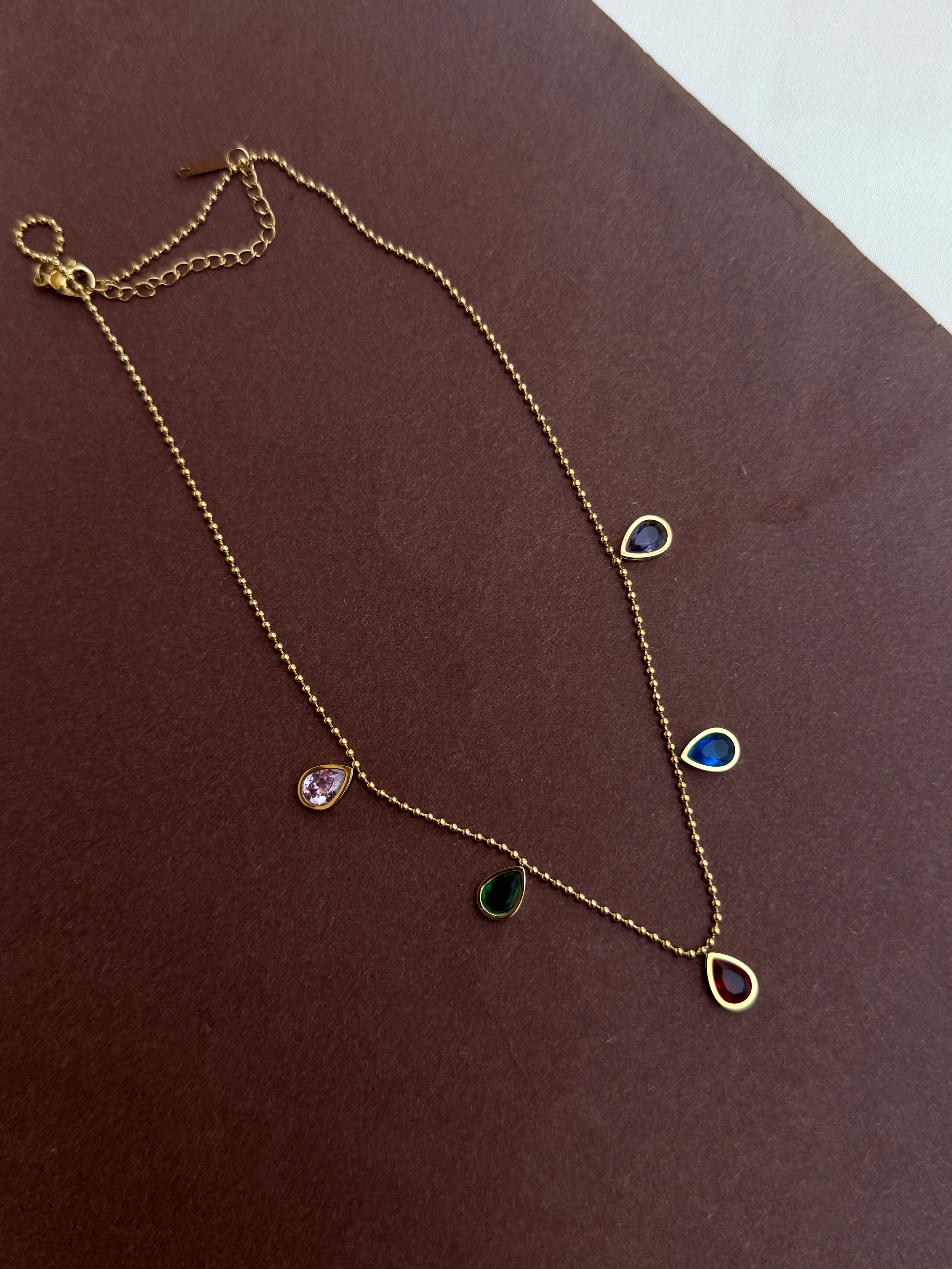 Dc028 anti tarnish daily wear multi drop chain