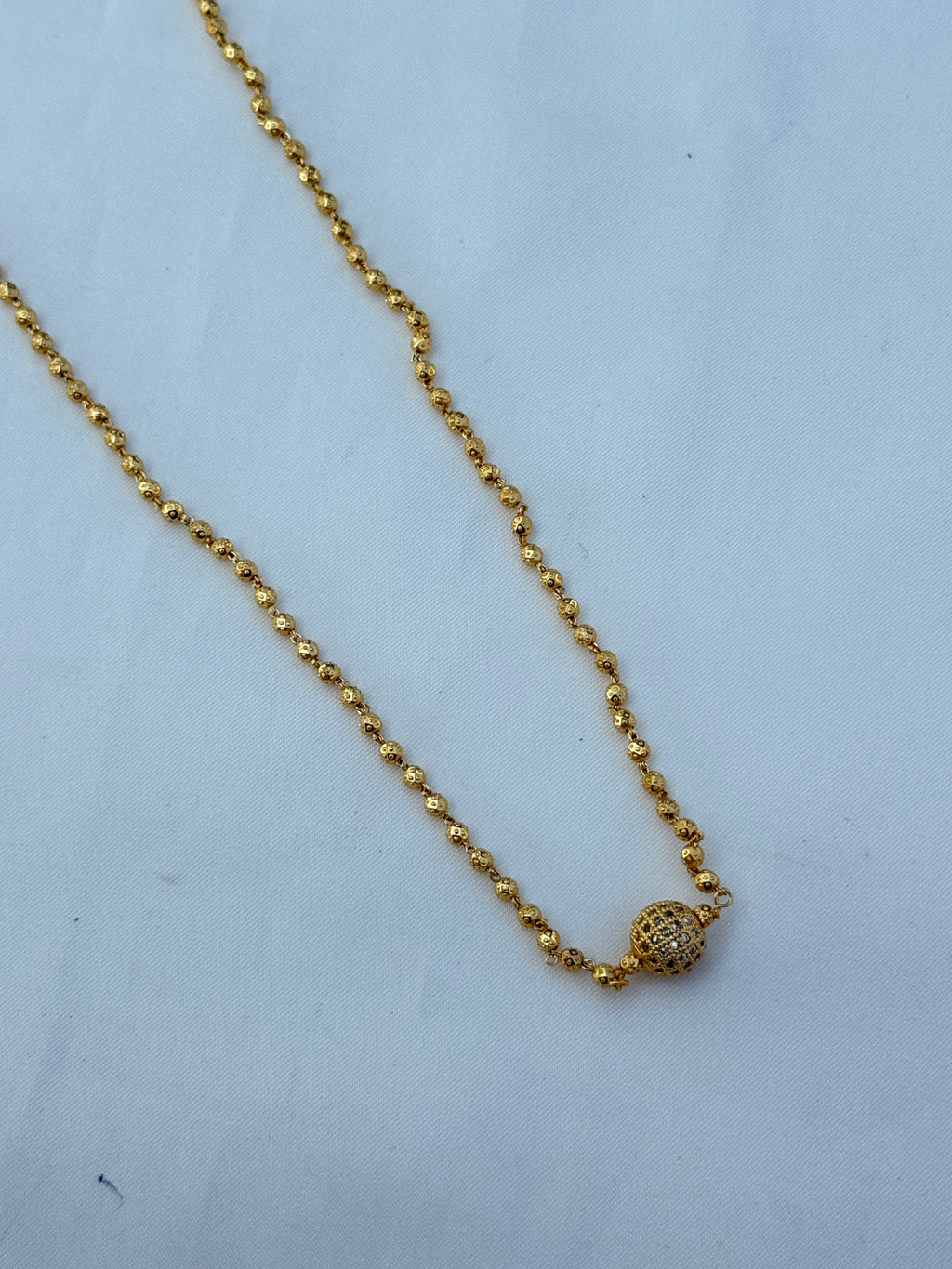 Ph205 panchaloham gold ball chain