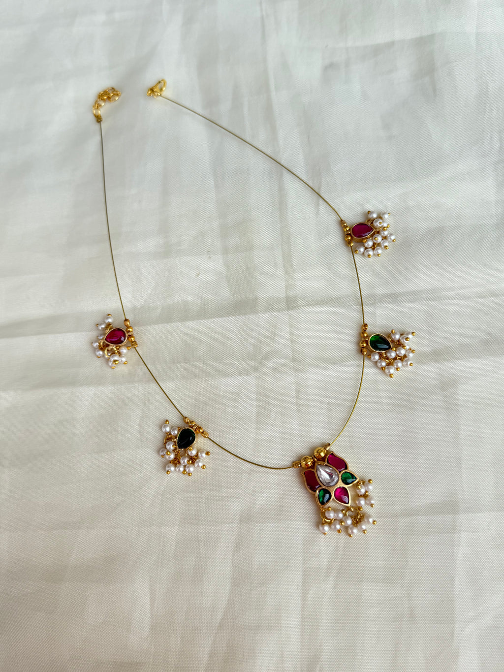 Jadau Kundan invisible neckset