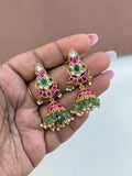 ER165 jadau kundan butta earrings