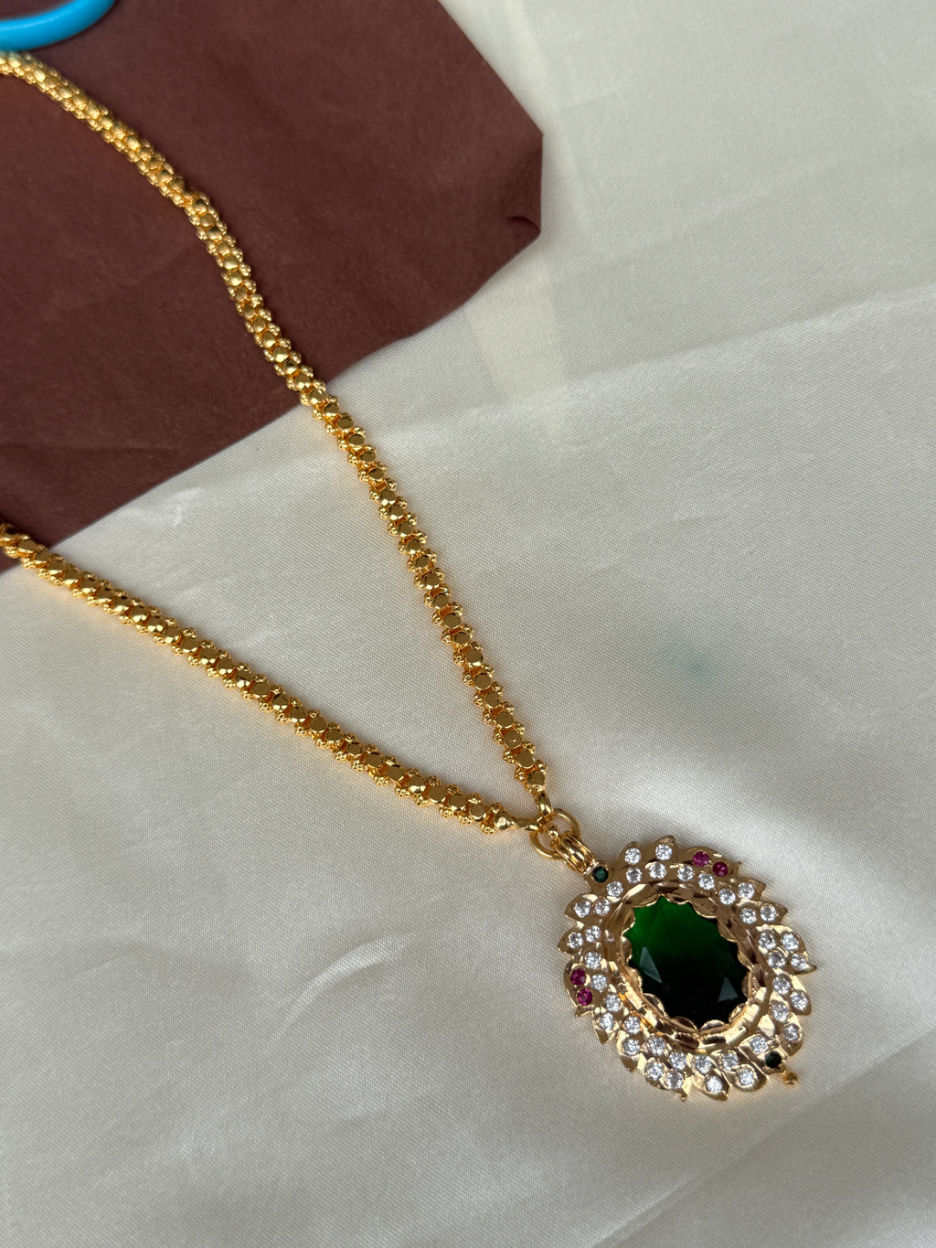 Ph006 panchaloham big pendant with chain