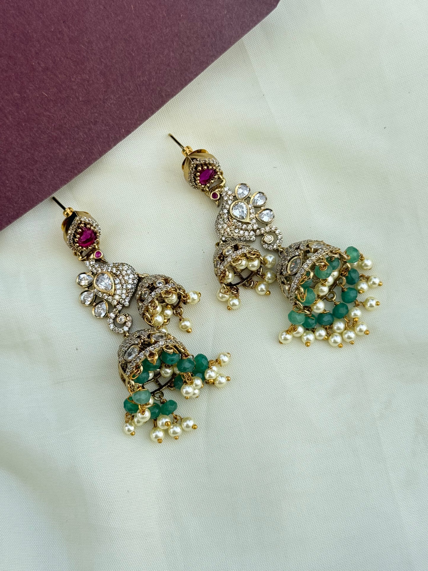 Er5061 Victorian double butta Earrings