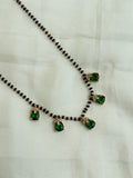 BB008 single line 5stones Black Beads